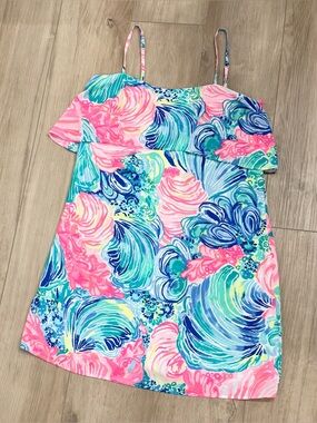 Lilly Pulitzer Lexi Slip Dress Beach Please Size XS